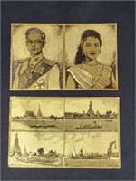 PAIR OF VINTAGE THAILAND POSTCARDS (UNUSED)