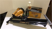 Bostitch framing nailer gun with box of 28° wire