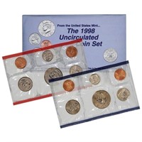 1998 United States Mint Set 10 Coins Inside!