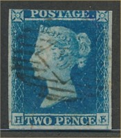 GREAT BRITAIN #4 USED AVE-FINE