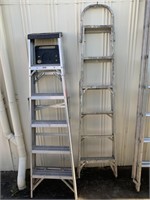 2 x Aluminium Ladders H1800mm