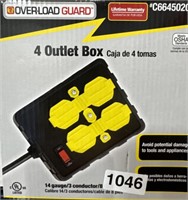 OVER LOAD GUARD 4 OUTLET BOX RETAIL $20