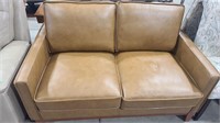 2/2 LEATHER SOFA 60" X 36" X 21" SEAT HEIGHT