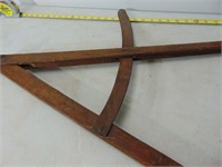 Great Old Large Wood Compass