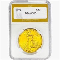 1927 $20 Gold Double Eagle PGA MS67