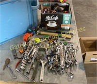 Assorted Wrenches, Sockets, Ratchets,