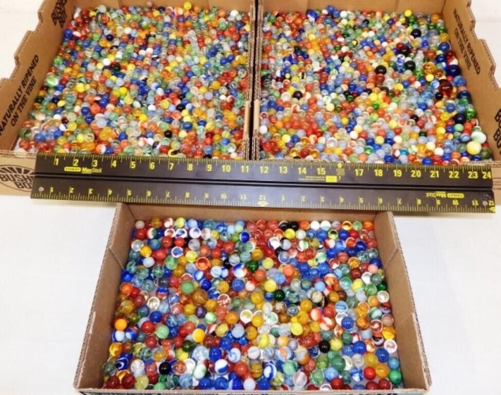 Huge Lot of Glass Marbles