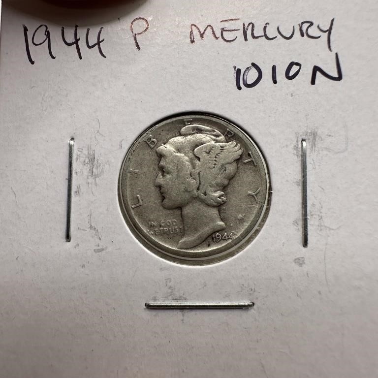 1944 MERCURY SILVER DIME