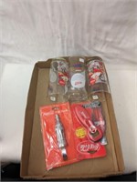 Coca-Cola Lot - Wall Hook, Glasses, Etc