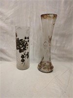 Camphor Glass &  Goofus Glass Vases