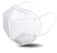 50 PCS FACE RESPIRATOR CUP DUST, WHITE