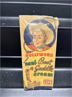 Vintage Hollywood Boot and Saddle Cream Bottle/Box