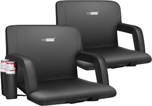 Reclining Stadium Seat Chairs, Set of 2