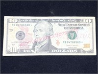 2017 $10 bill Star Note