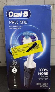 New in box Oral B pro 500 rechargeable toothbrush