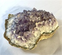 Amethyst quartz geode specimen, 5"