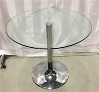Round Glass Top Small Dining Table