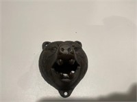 Cast iron beer bottle opener  bear