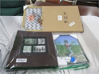 2 picture frames, picture album