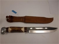 Cleveland Cutlery Co. German knife, leather sheath