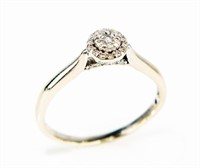 Jewelry 10kt White Gold Diamond Engagement Ring
