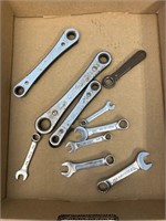 Assorted Wrenches and Craftsman Ratchet Wrenches
