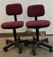 (2) Upholstered Office Chairs
