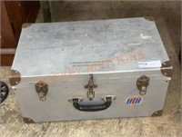 Vintage aluminum trunk