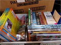Box w/ Roy Rogers vhs, dvd's and book