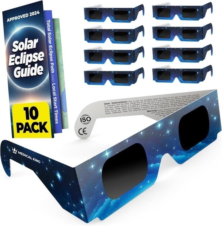 R2426  Medical King Solar Eclipse Glasses 10-Pack