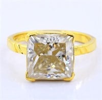 APPR $1280 Moissanite Ring 4 Ct 925 Silver