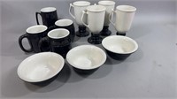 Hall China and Hall Dishes Black/White