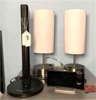 Desk Lamps and Alarm Clock