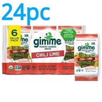 24pc Organic Roasted Seaweed  Chili Lime .17oz