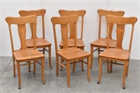 (6) Beautiful Oak Dining Chairs