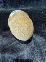 PRIMITIVE STONE HAMMER 5" X 4" DIA.