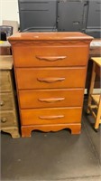 Four-drawer upright dresser