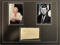 Marilyn Monroe And JFK Custom Matted Autograph Dis