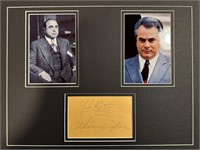 Al Capone And John Gotti Custom Matted Autograph D