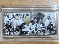 2001 Little India 1950s Sterling Silver Proof Coin