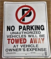 No parking sign