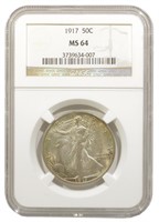 NGC MS-64 1917 Half Dollar