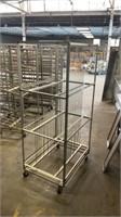 ALUMINUM MULTI PURPOSE ROLLING RACK -28X38X75