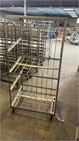 ALUMINUM MULTI PURPOSE ROLLING RACK 38X28X76_