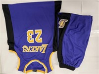SIZE LARGE KIDS LAKERS SHORT TOP