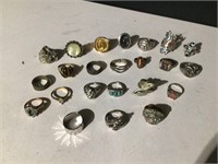 (23) Lot of Vintage Rings Jewelry