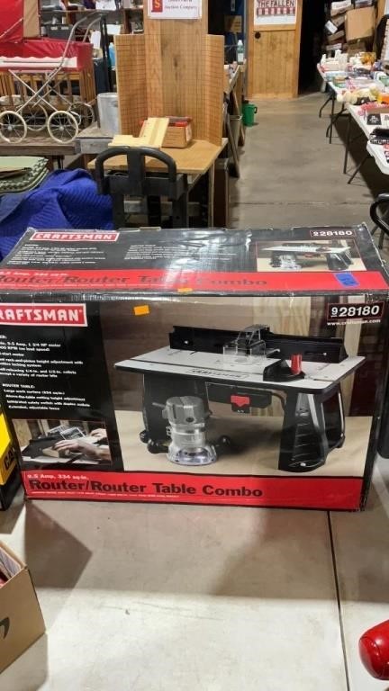Craftsman 1 3/4hp router & router table new in box