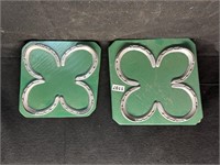 (2) FOUR LEAF CLOVER WALL HANGINGS
