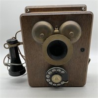 Stromberg Carlson wooden wall phone