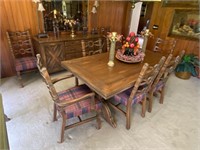 Viking Style 6' Dark Oak Romweber Dining Table